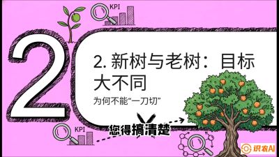 第3节：【春肥策略】开春底肥：新树&ldquo;扩版图&rdquo;，老树&ldquo;点引擎&rdquo;，课程：《柑橘底肥&ldquo;翻身账&rdquo;：从改土到高产的实战全书》