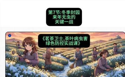 第07节：冬季封园&mdash;&mdash;来年无虫的关键一战，课程：《茗茶卫士&mdash;&mdash;茶叶病虫害绿色防控实战课》#识农AI