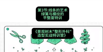 第03节：线条的艺术&mdash;&mdash;绿篱与模纹的平整度特训，课程：《景观树木&ldquo;整形外科&rdquo;造型实战特训营》#识农AI