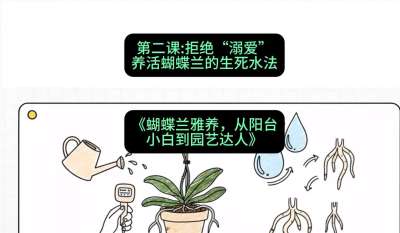 第二节：拒绝&ldquo;溺爱&rdquo;：养活蝴蝶兰的生死水法，课程：《蝴蝶兰雅养六讲：从阳台小白到园艺达人》#识农AI